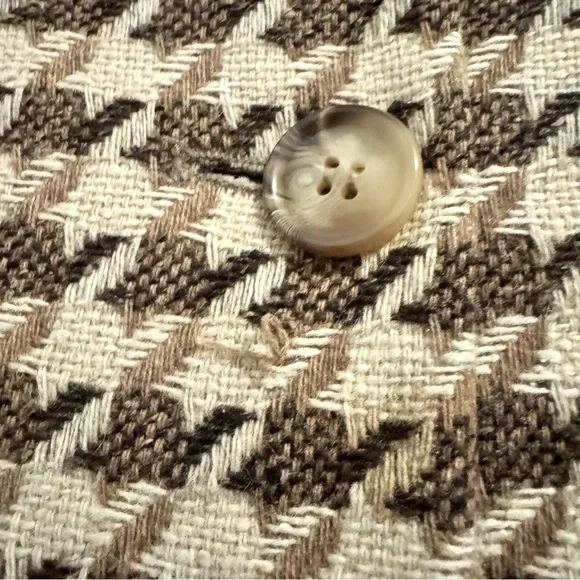 Charles Gray Classic Brown and Cream Coat with Houndstooth Pattern. Size… - Picture 9 of 17